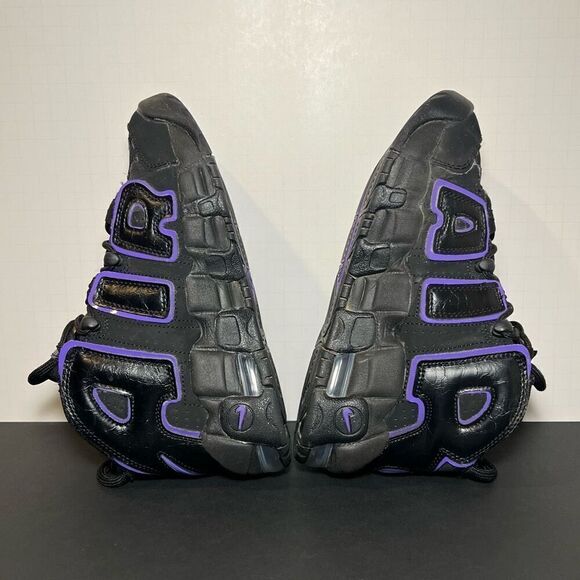 Boys NIKE Air More Uptempo Action Grape Athletic Sneakers / Size 4Y - Picture 6 of 8
